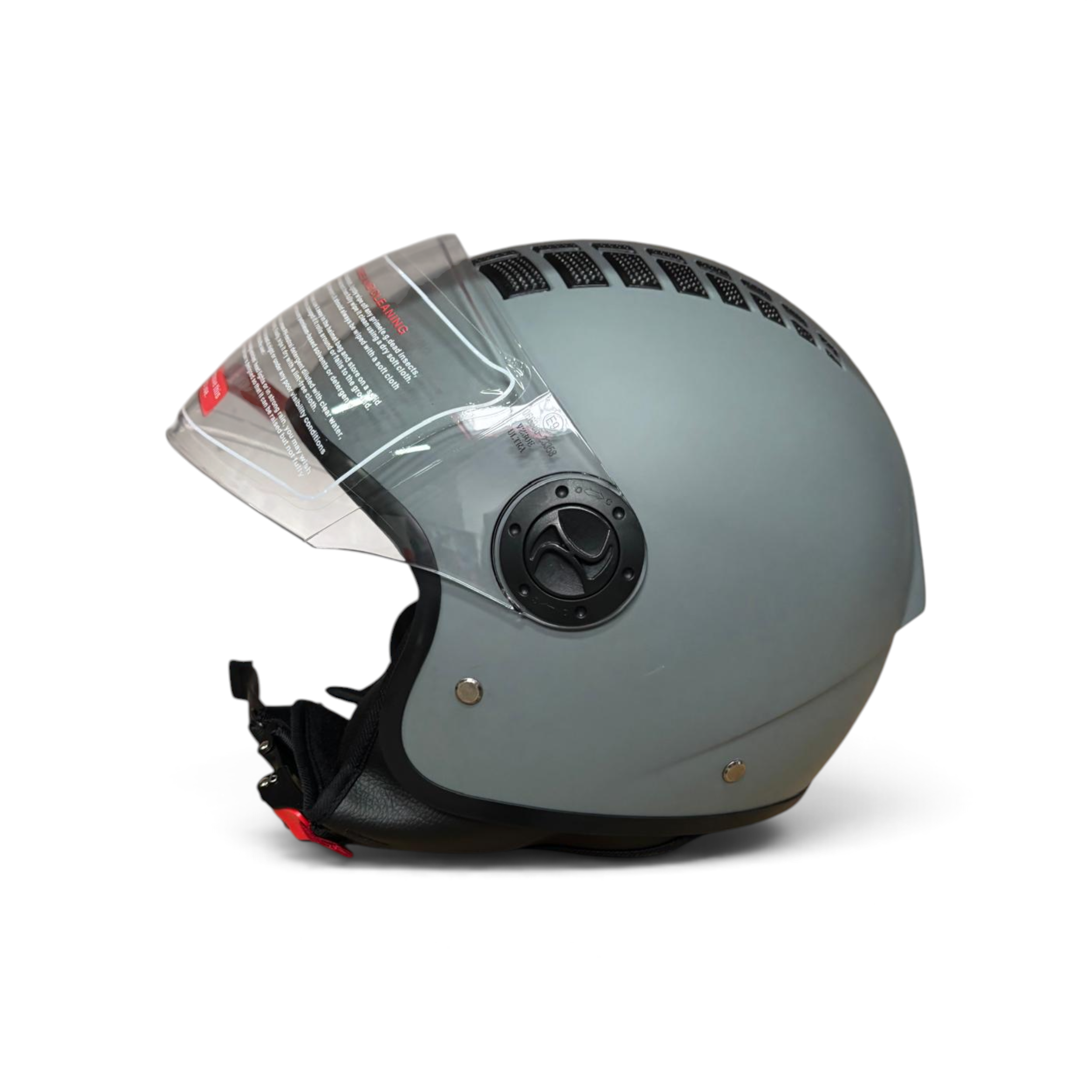 Ultra Motocross Jethelm met Vizier Grey