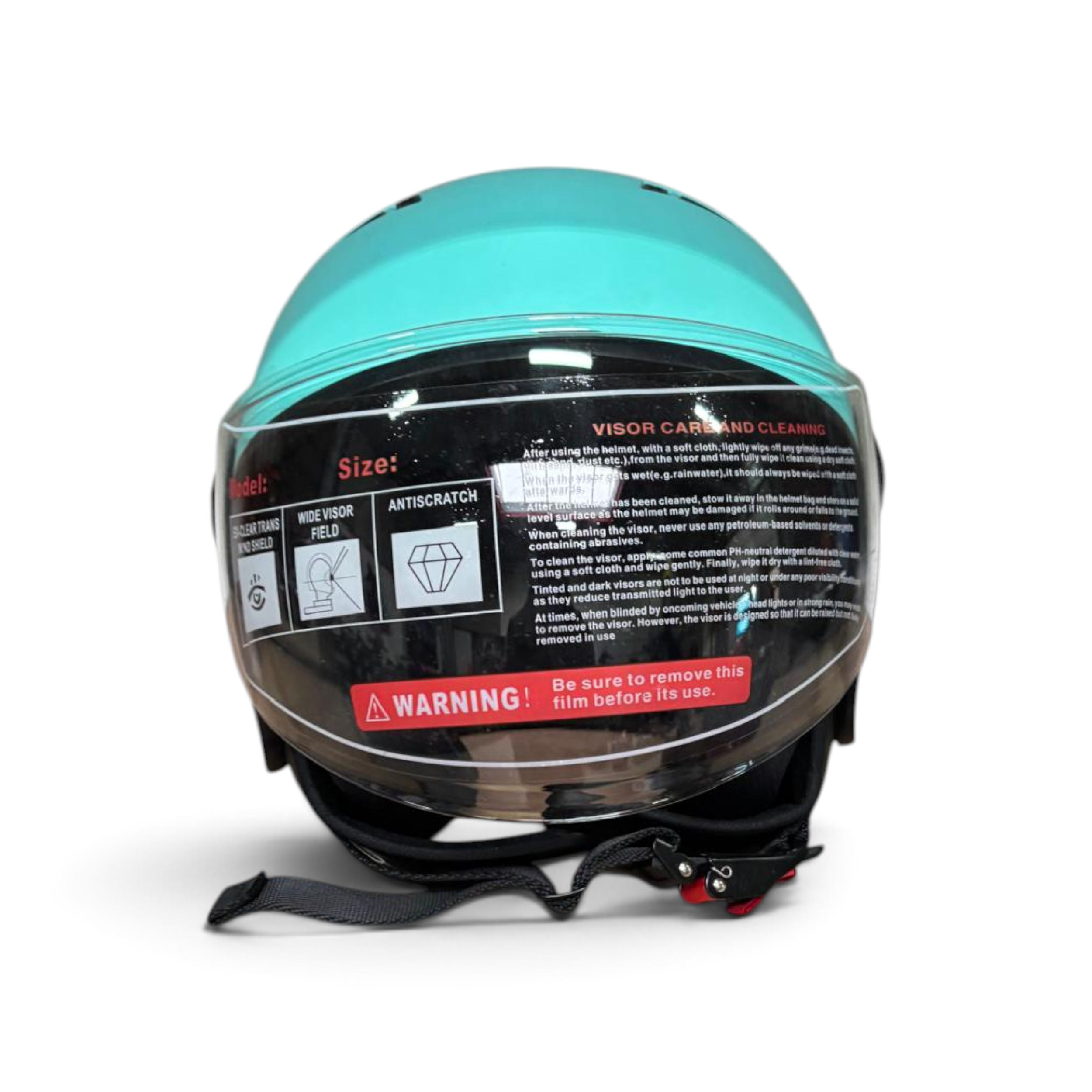 Ultra Motocross Jethelm met Vizier Blue Ice