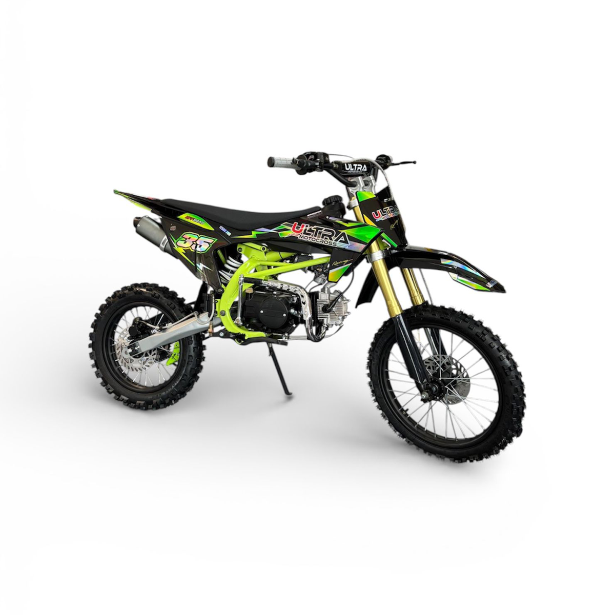 Ultra Motocross Crossmotor Racing 125cc Pro 95km/h 4-Takt Schakel Groen