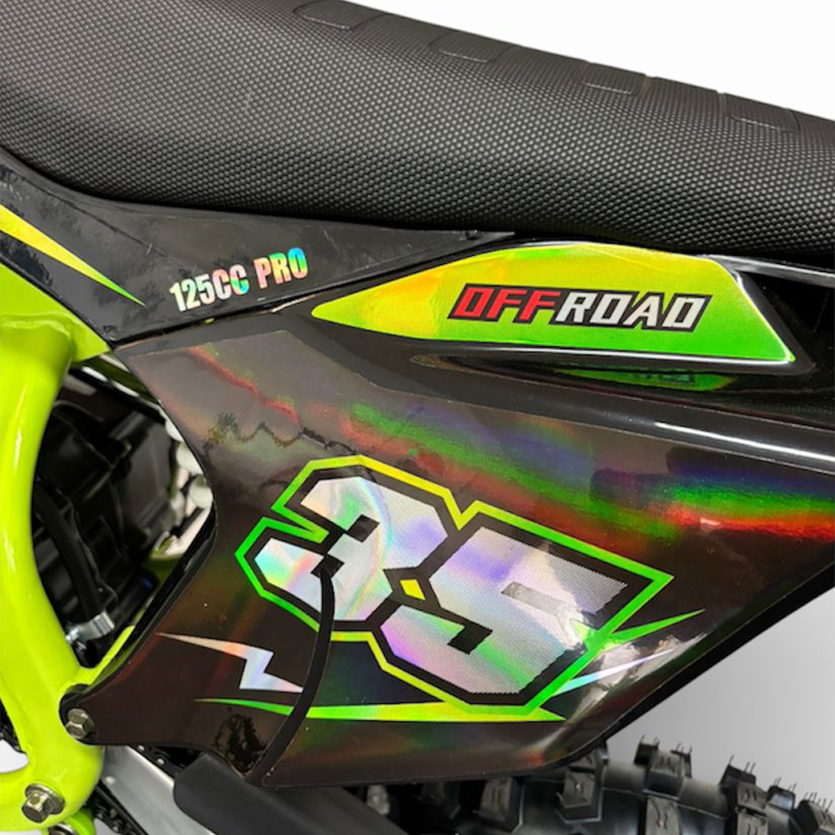 Ultra Motocross Crossmotor Racing 125cc Pro 95km/h 4-Takt Schakel Groen