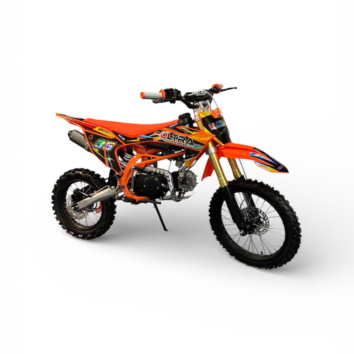 Ultra Motocross Crossmotor Racing 125cc Pro 95km/h 4-Takt Schakel Oranje