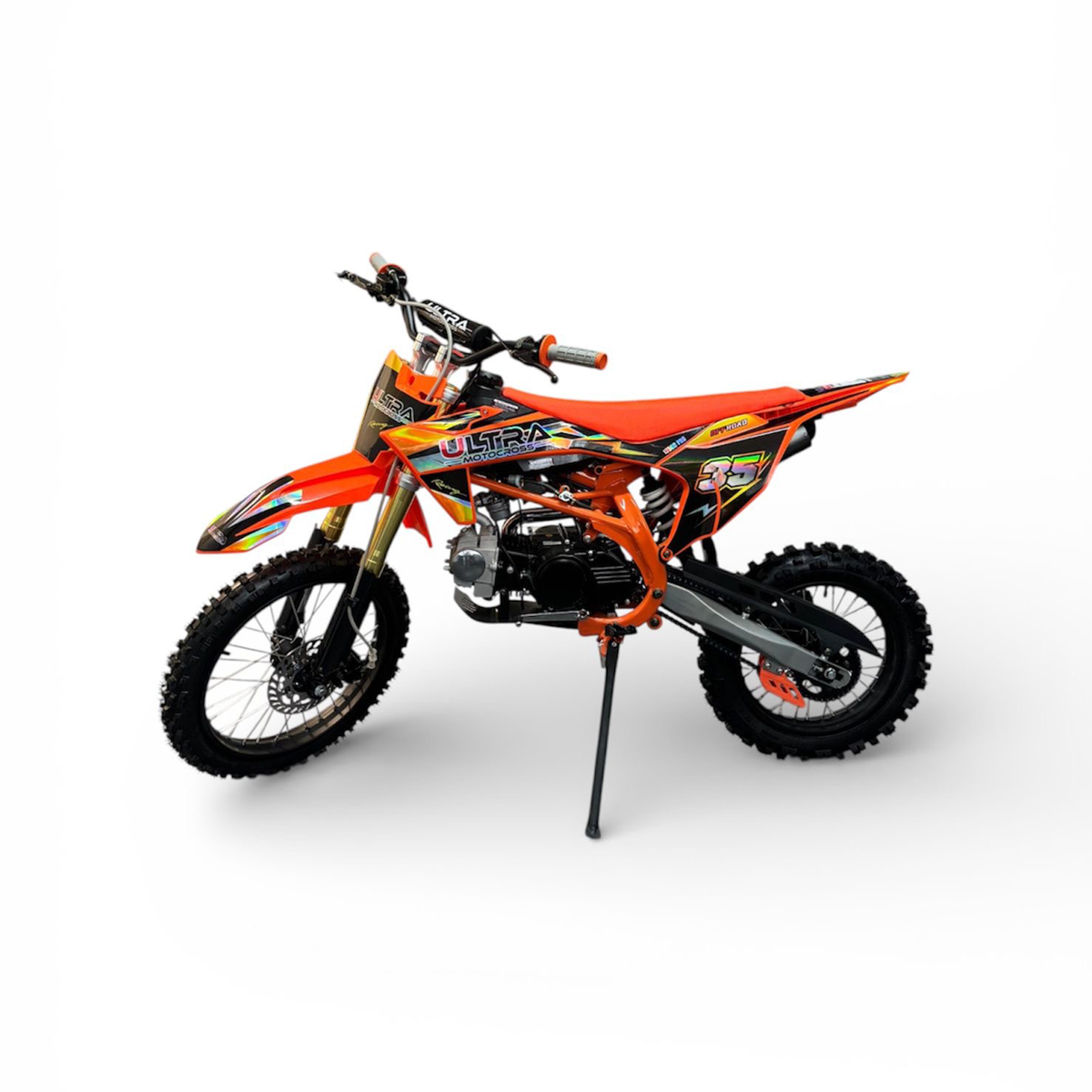 Ultra Motocross Crossmotor Racing 125cc Pro 95km/h 4-Takt Schakel Oranje