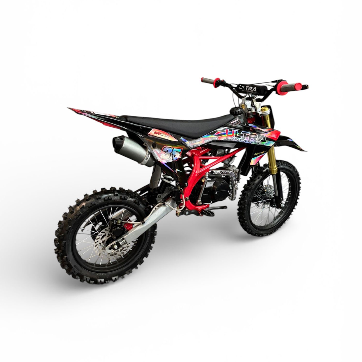 Ultra Motocross Crossmotor Racing 125cc Pro 95km/h 4-Takt Schakel Rood