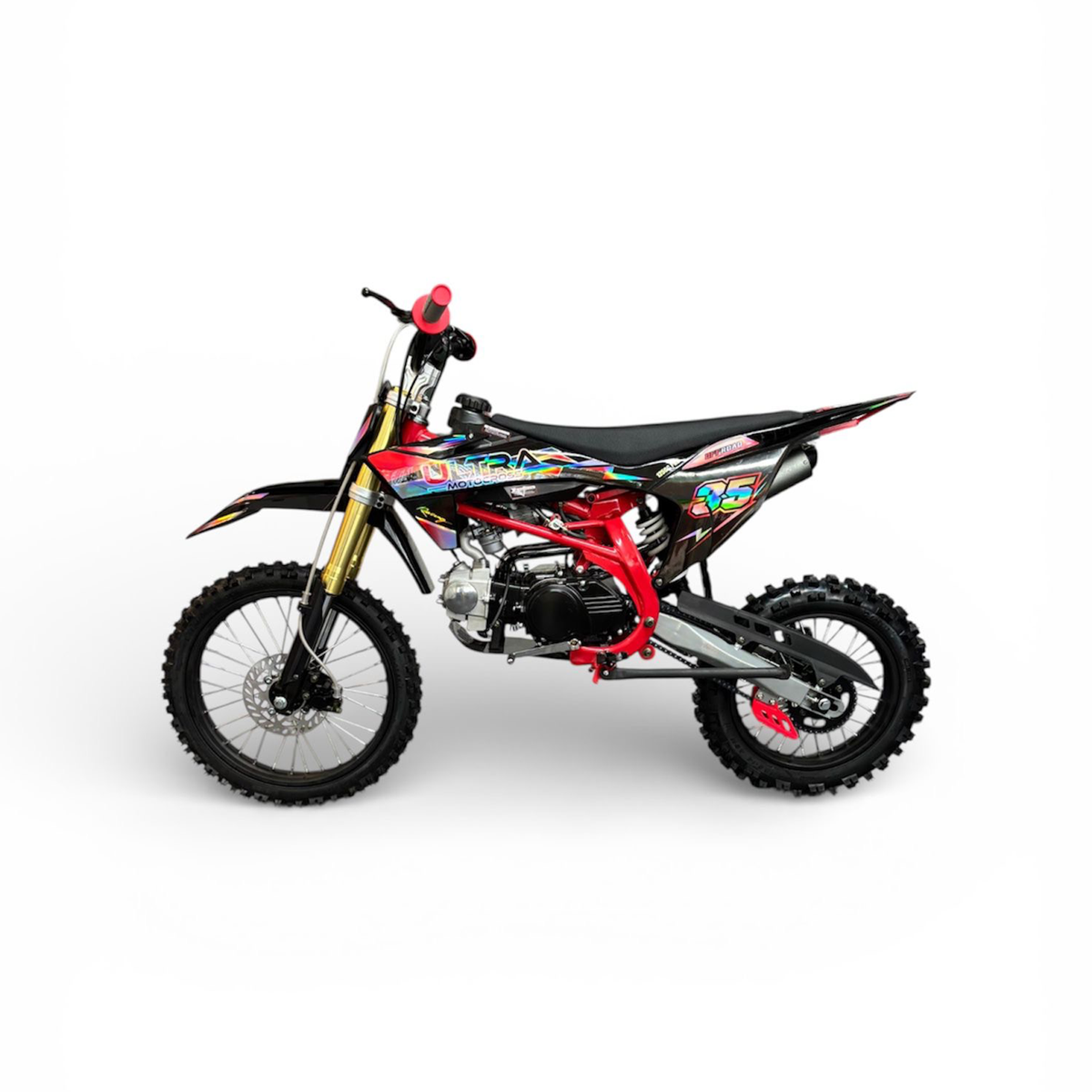 Ultra Motocross Crossmotor Racing 125cc Pro 95km/h 4-Takt Schakel Rood