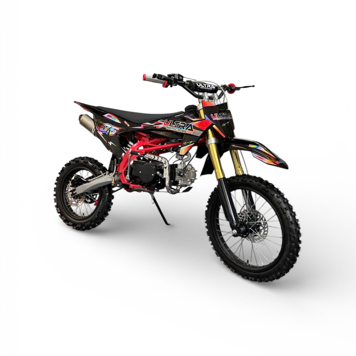 Ultra Motocross Crossmotor Racing 125cc Pro 95km/h 4-Takt Schakel Rood