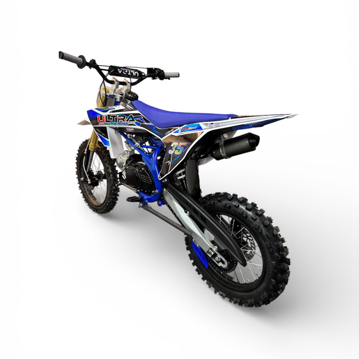 Ultra Motocross Crossmotor Racing 125cc Pro 95km/h 4-Takt Schakel Blauw