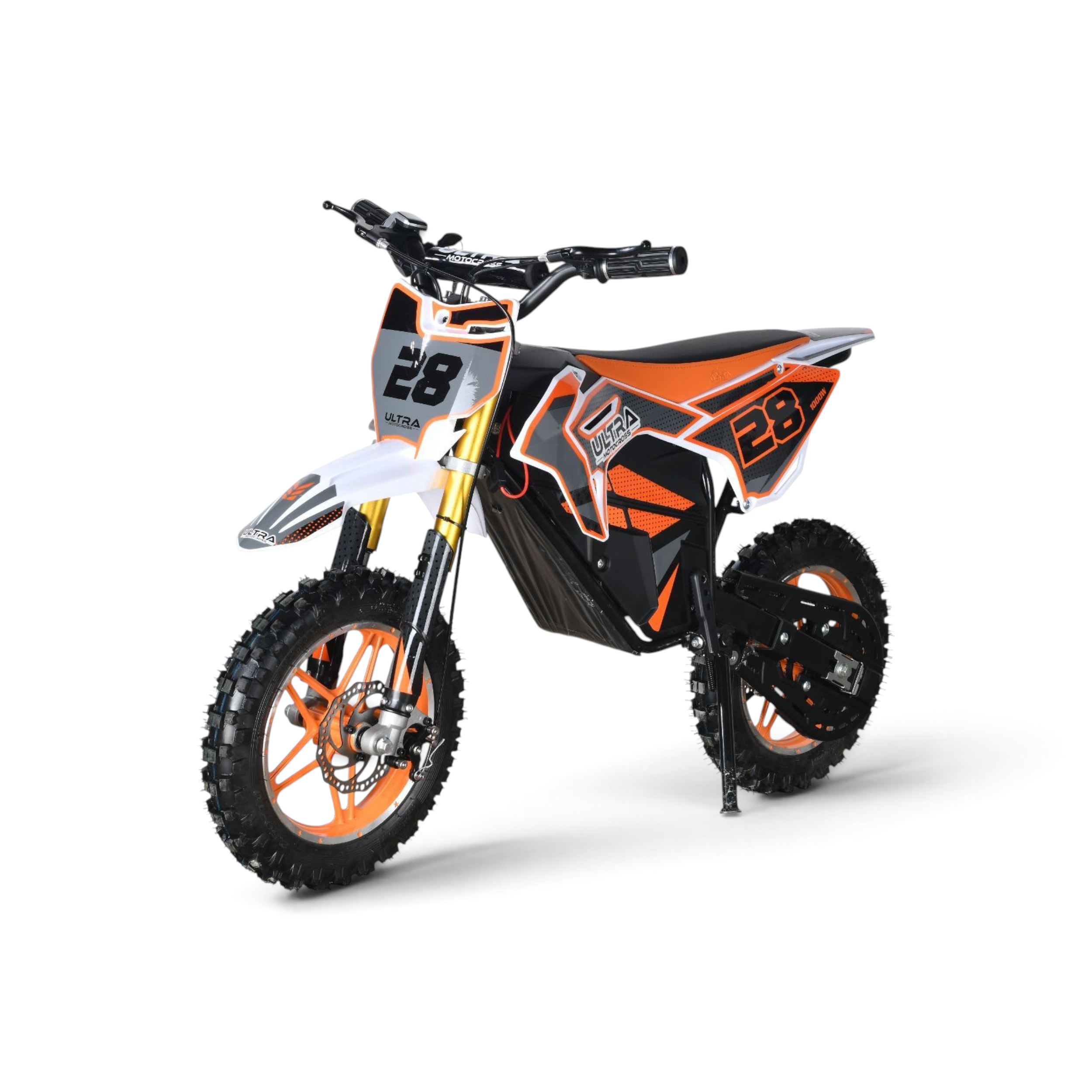 Ultra Motocross Rood Elektrische Crosser 1000W 36V Accu Oranje