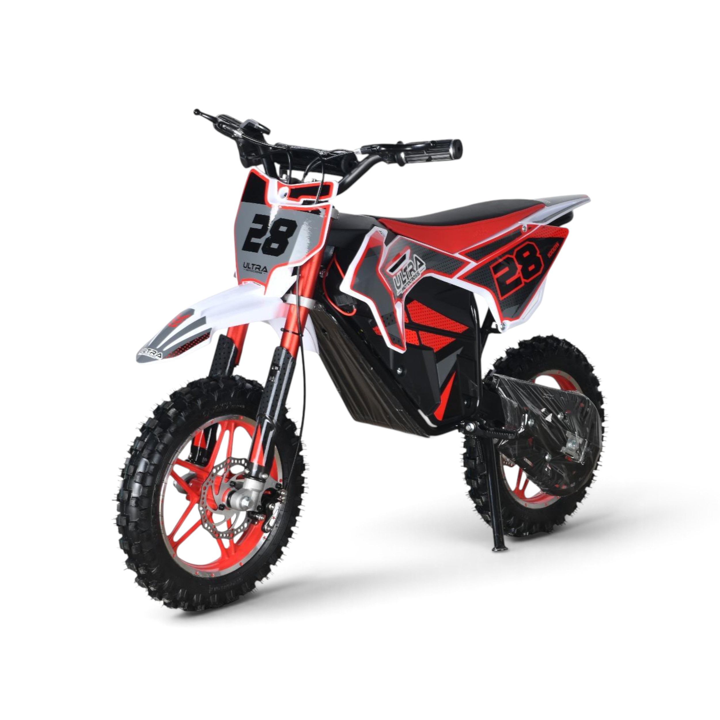 Ultra Motocross Rood Elektrische Crosser 1000W 36V Accu Rood