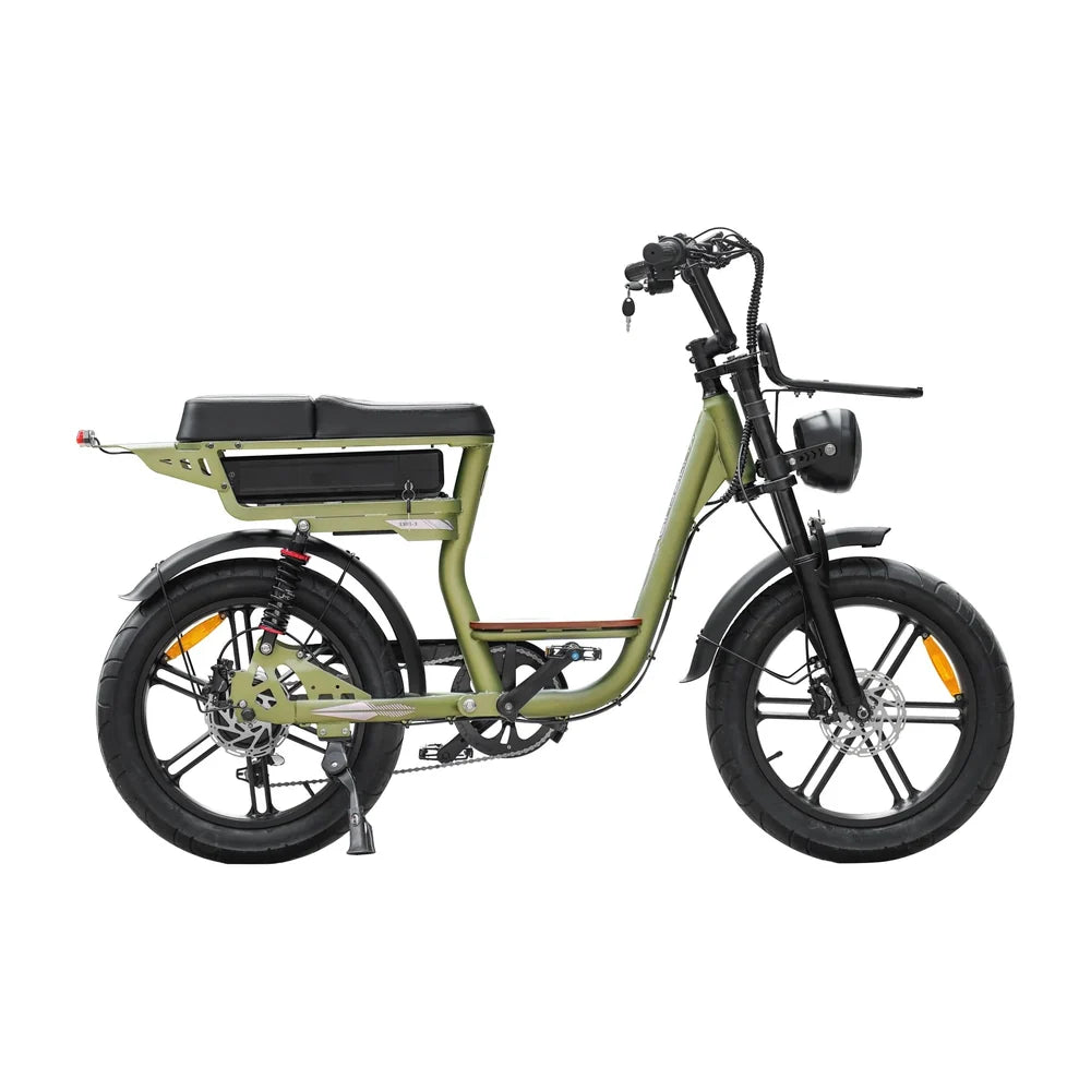 Ouxi C28 Pro Elektrische Fatbike | Groen | Slot