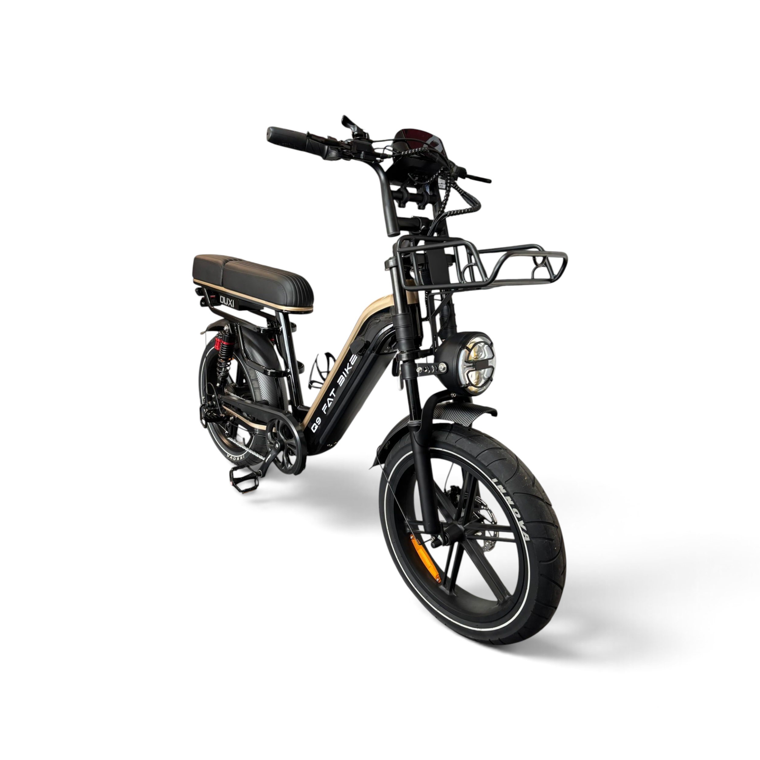 OUXI Q9 Elektrische Familie Fatbike – NFC – Black Gold