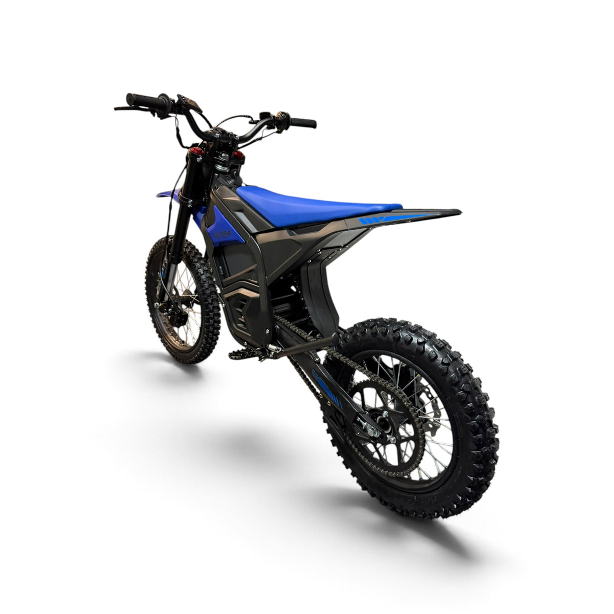 Ultra Motocross ED60 Dirtbike 5000W 60V 80KM/H Elektrische Crosser Blauw