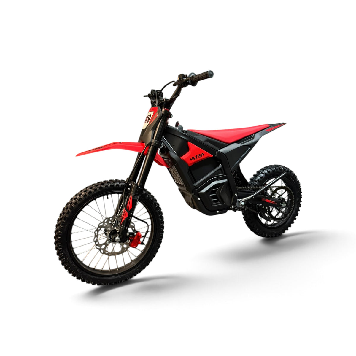Ultra Motocross ED60 Dirtbike 5000W 60V 80KM/H Elektrische Crosser Rood