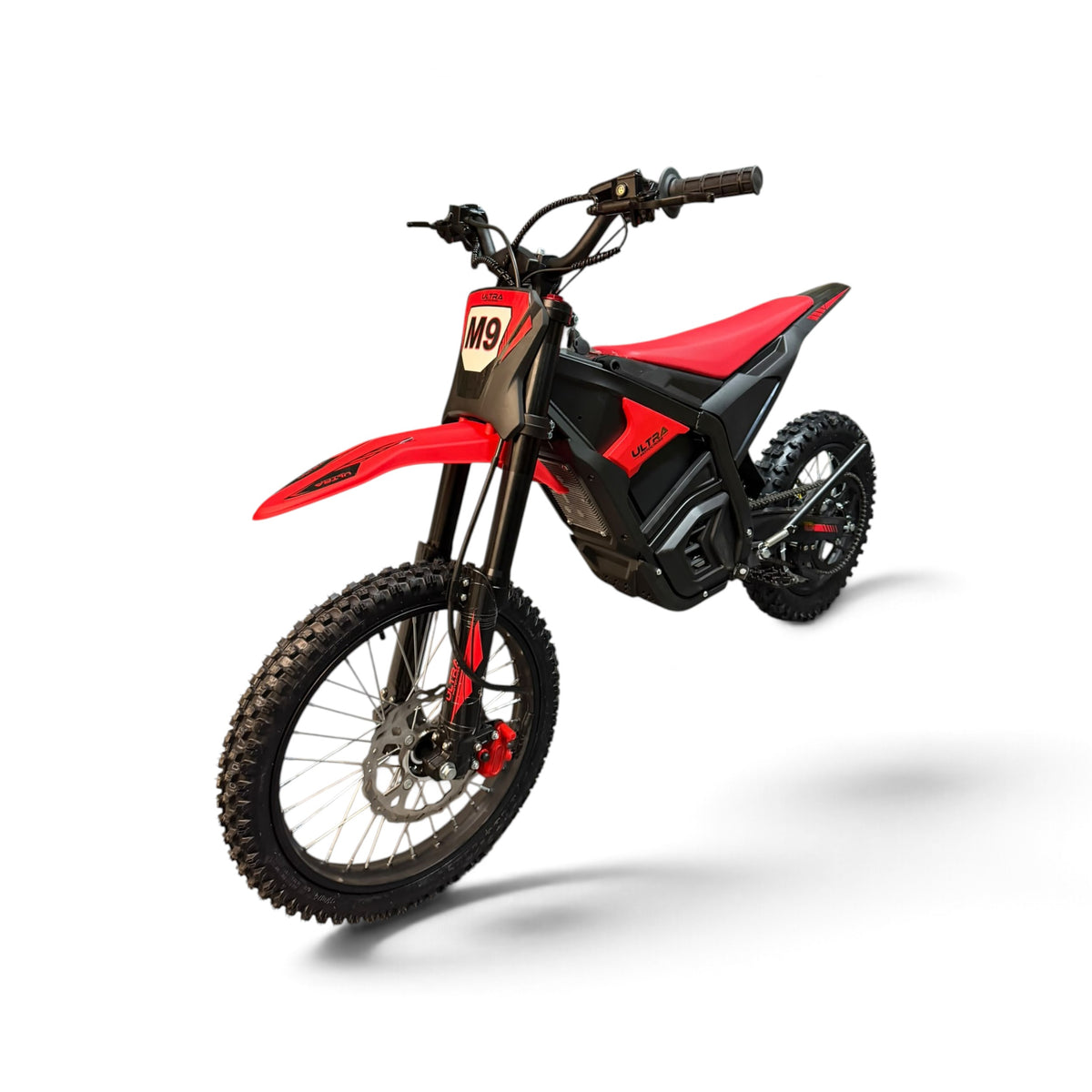 Ultra Motocross ED60 Dirtbike 5000W 60V 80KM/H Elektrische Crosser Rood