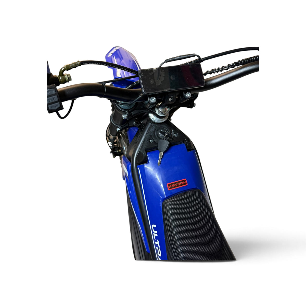 Ultra Motocross M8 7500W 72V 90KM/H Elektrische Crossmotor Blauw