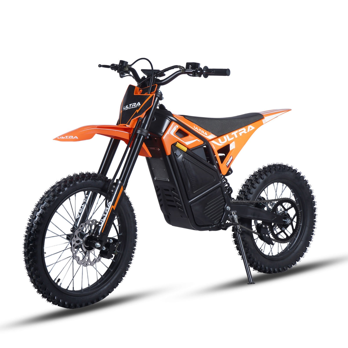 Ultra Motocross M8 7500W 72V 90KM/H Elektrische Crossmotor Oranje