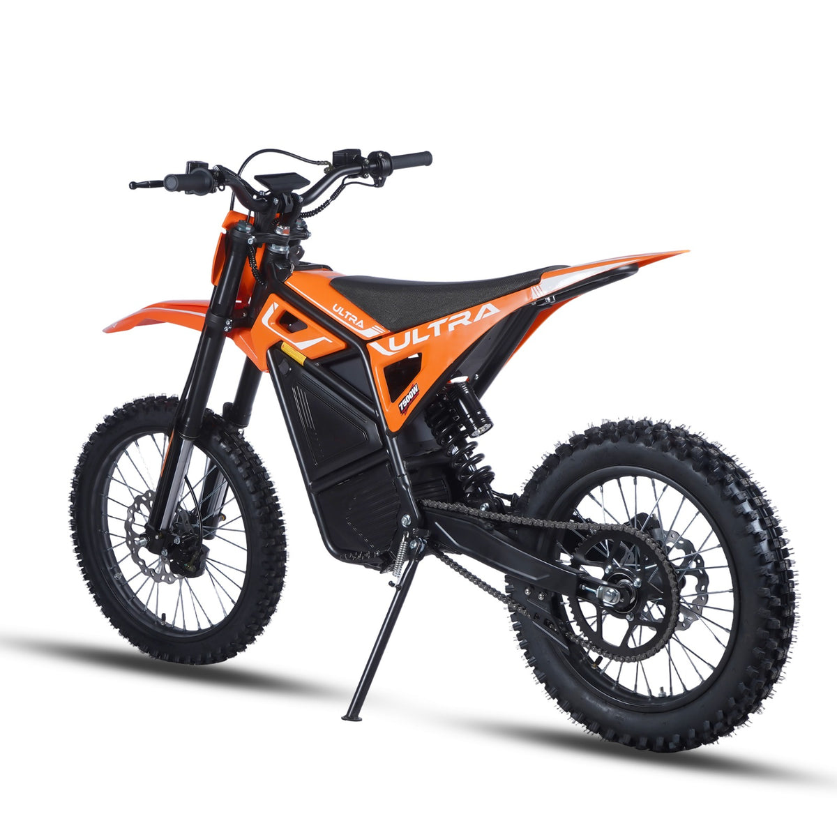 Ultra Motocross M8 7500W 72V 90KM/H Elektrische Crossmotor Oranje