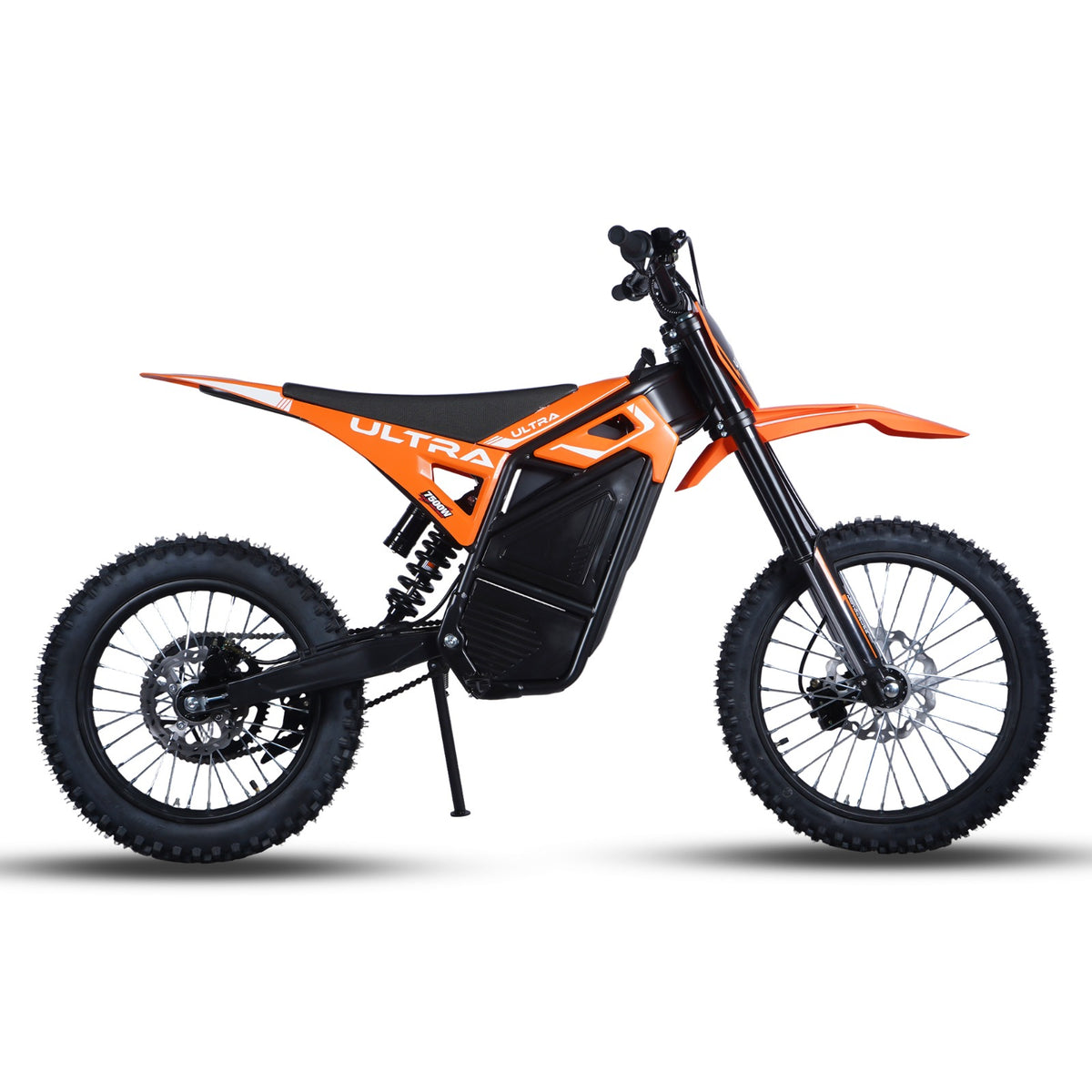 Ultra Motocross M8 7500W 72V 90KM/H Elektrische Crossmotor Oranje