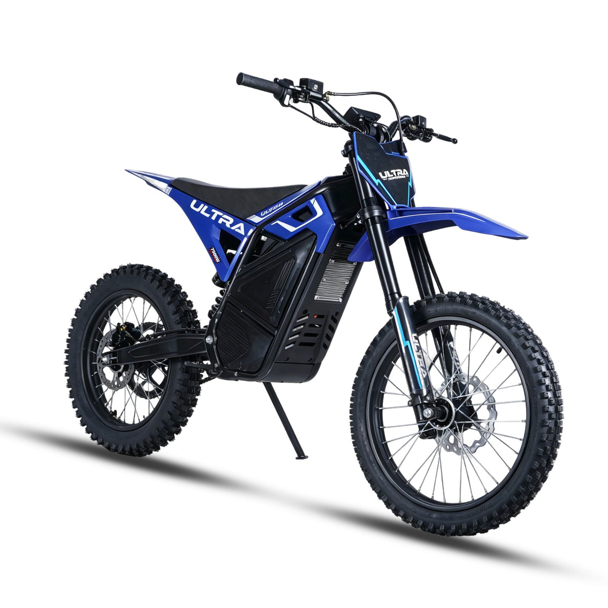 Ultra Motocross M8 7500W 72V 90KM/H Elektrische Crossmotor Blauw
