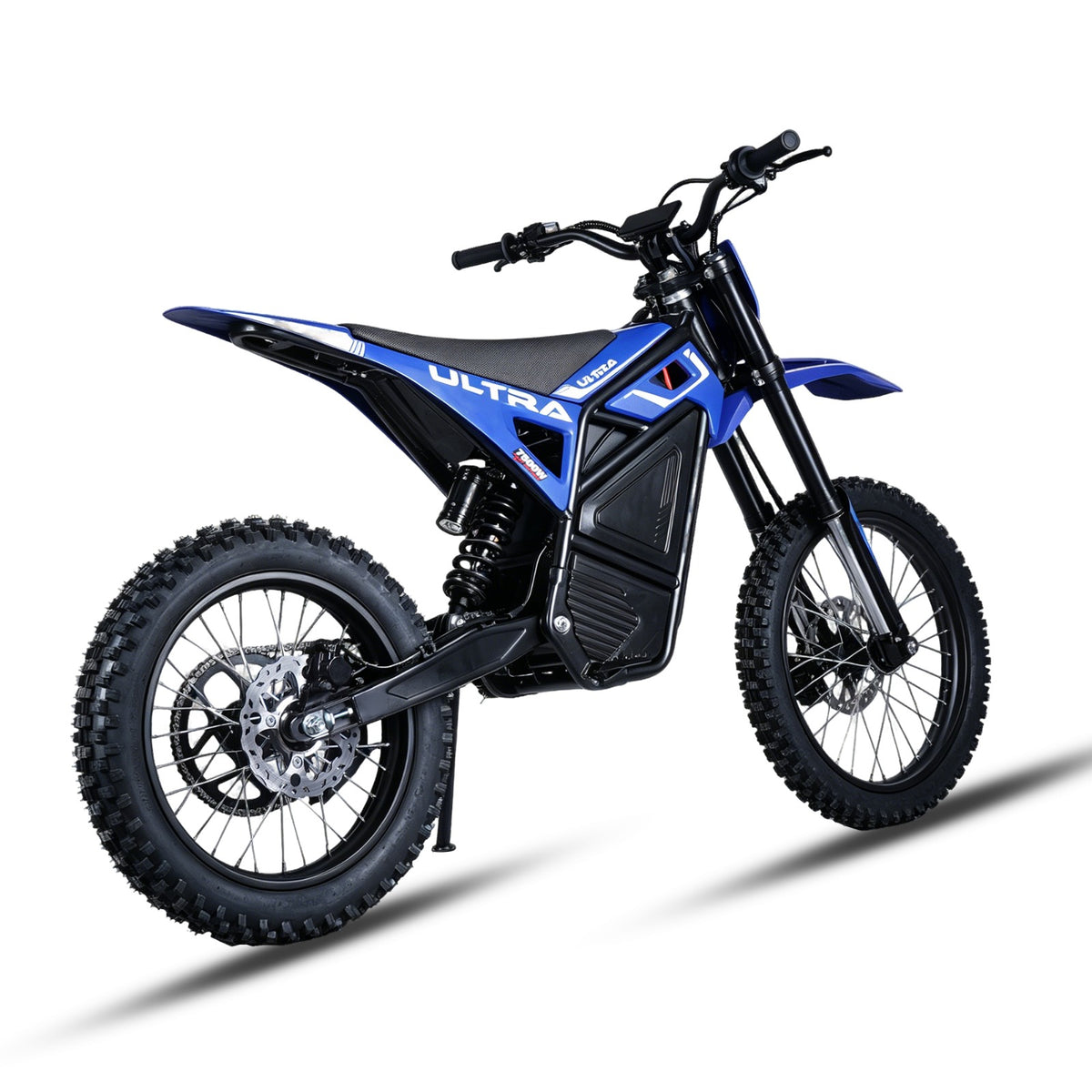 Ultra Motocross M8 7500W 72V 90KM/H Elektrische Crossmotor Blauw