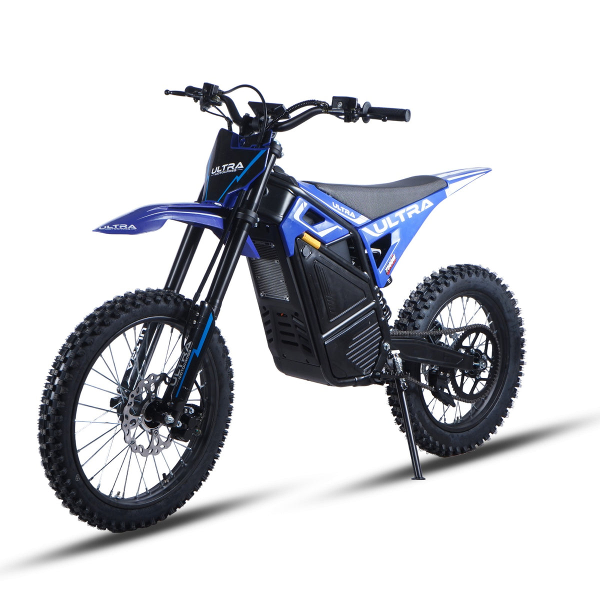 Ultra Motocross M8 7500W 72V 90KM/H Elektrische Crossmotor Blauw