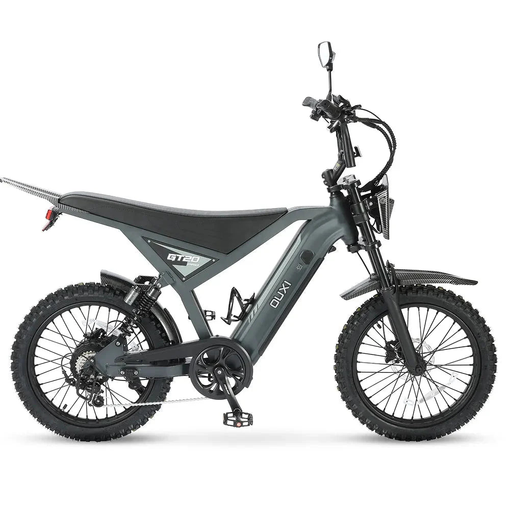 OUXI GT20 Pro Cross Elektrische Fatbike Grey 2026 | NFC | Alarm