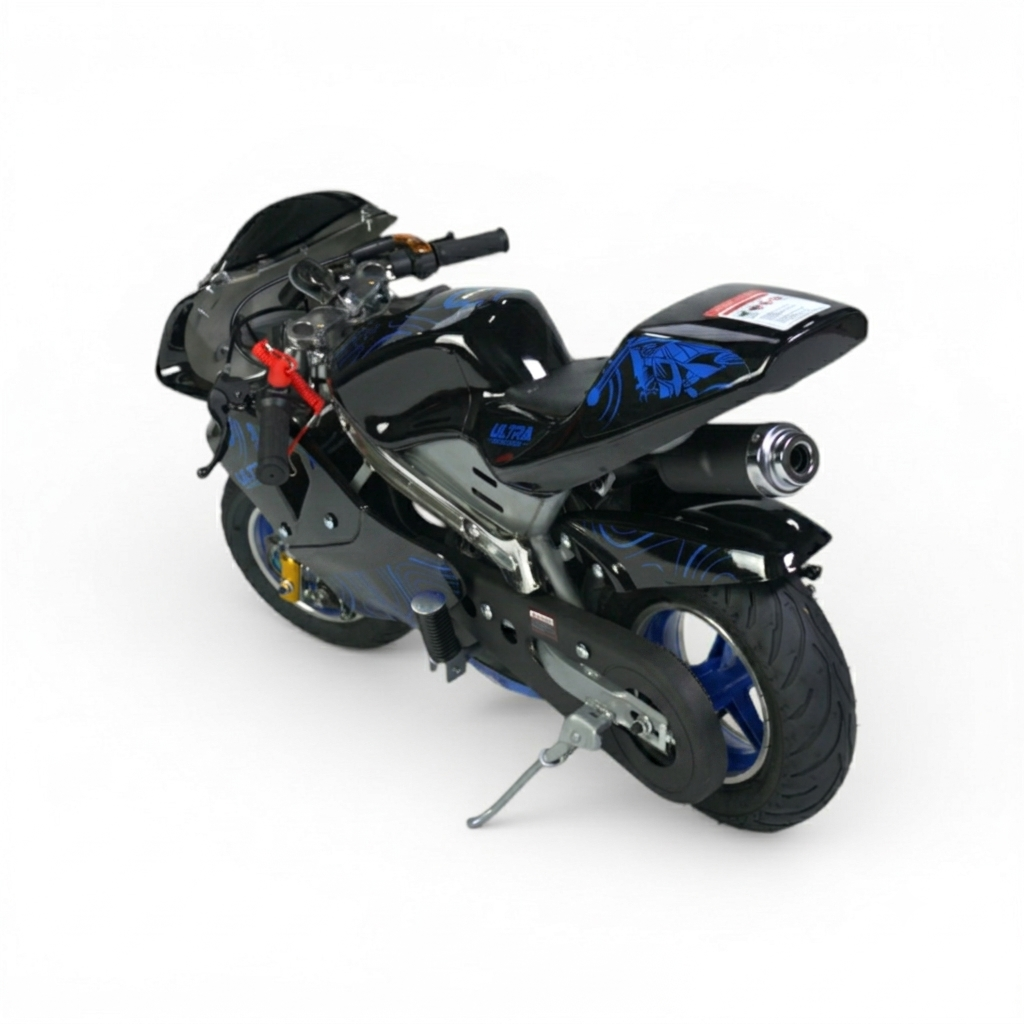 Nieuwe Ultra 49CC benzine mini racer, pocketbike/mini bikes Blauw
