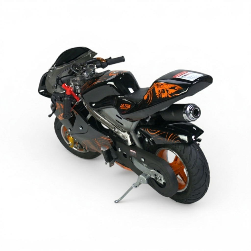 Nieuwe Ultra 49CC benzine mini racer, pocketbike/mini bikes Oranje