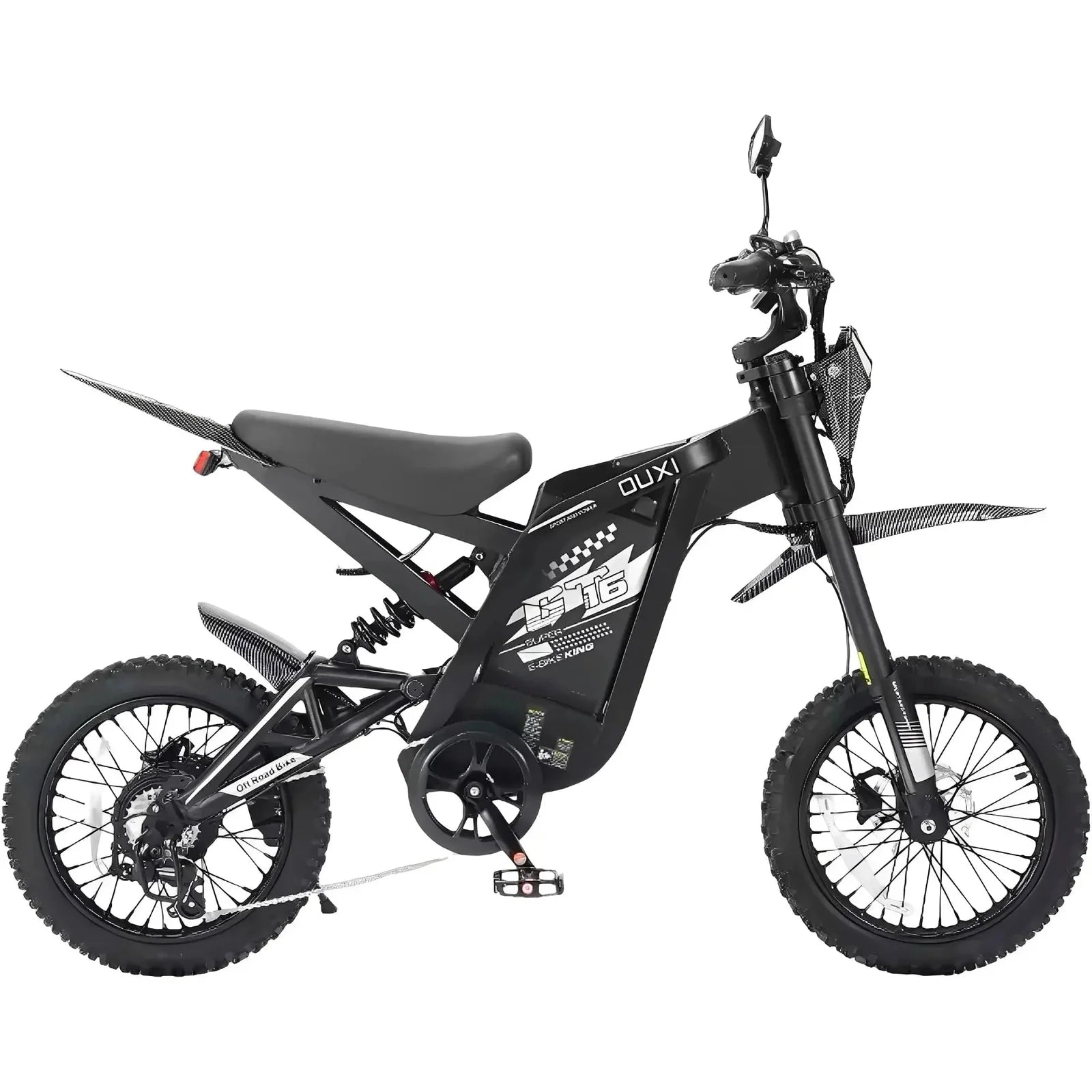 OUXI GT16 Skinnybike Crossbike | Zwart | NFC