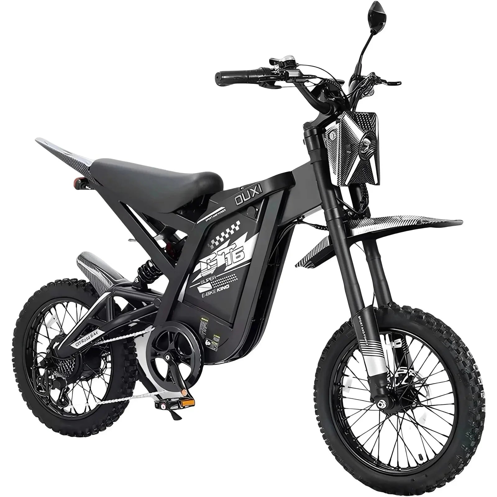 OUXI GT16 Skinnybike Crossbike | Zwart | NFC