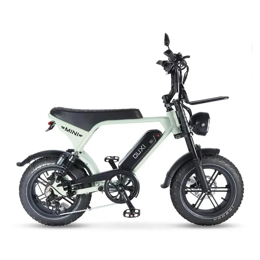 OUXI V8 Ultra Mini Elektrische Fatbike | Grijs | Bluetooth