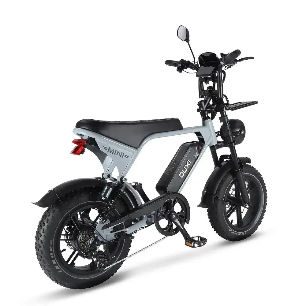 OUXI V8 Ultra Mini Elektrische Fatbike | Grijs | Bluetooth