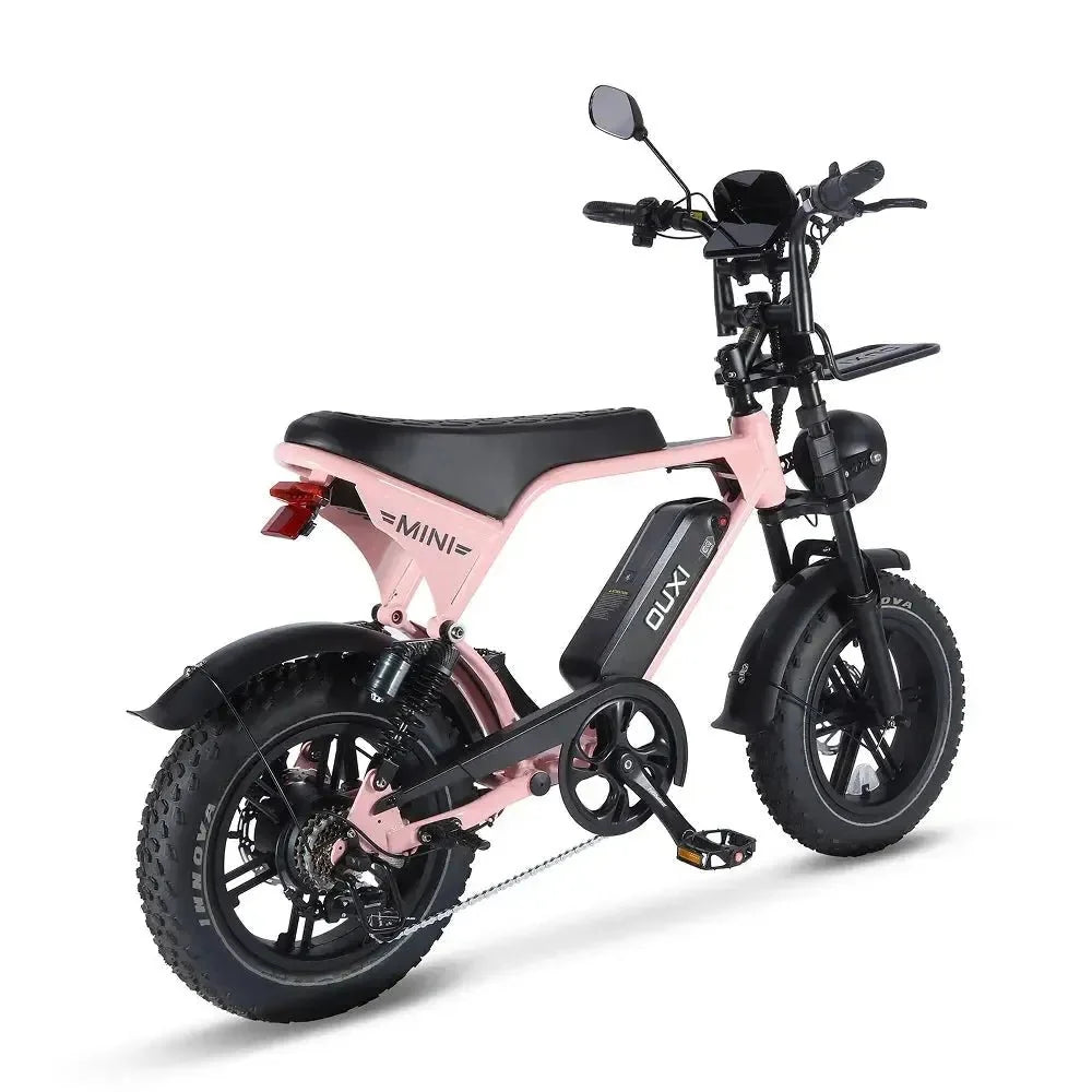 OUXI V8 Ultra Mini 16" Elektrische Fatbike | Roze | Bluetooth