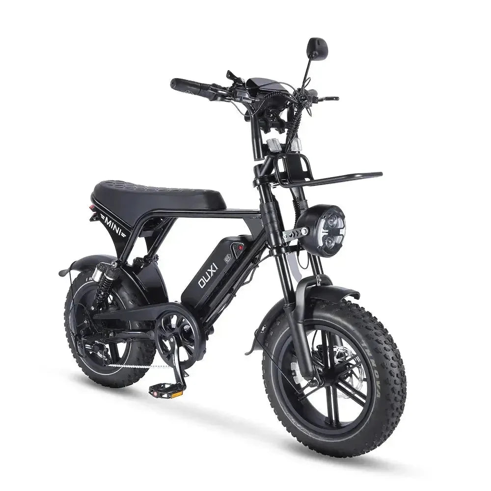 OUXI V8 Ultra Mini Elektrische Fatbike | Zwart | Bluetooth