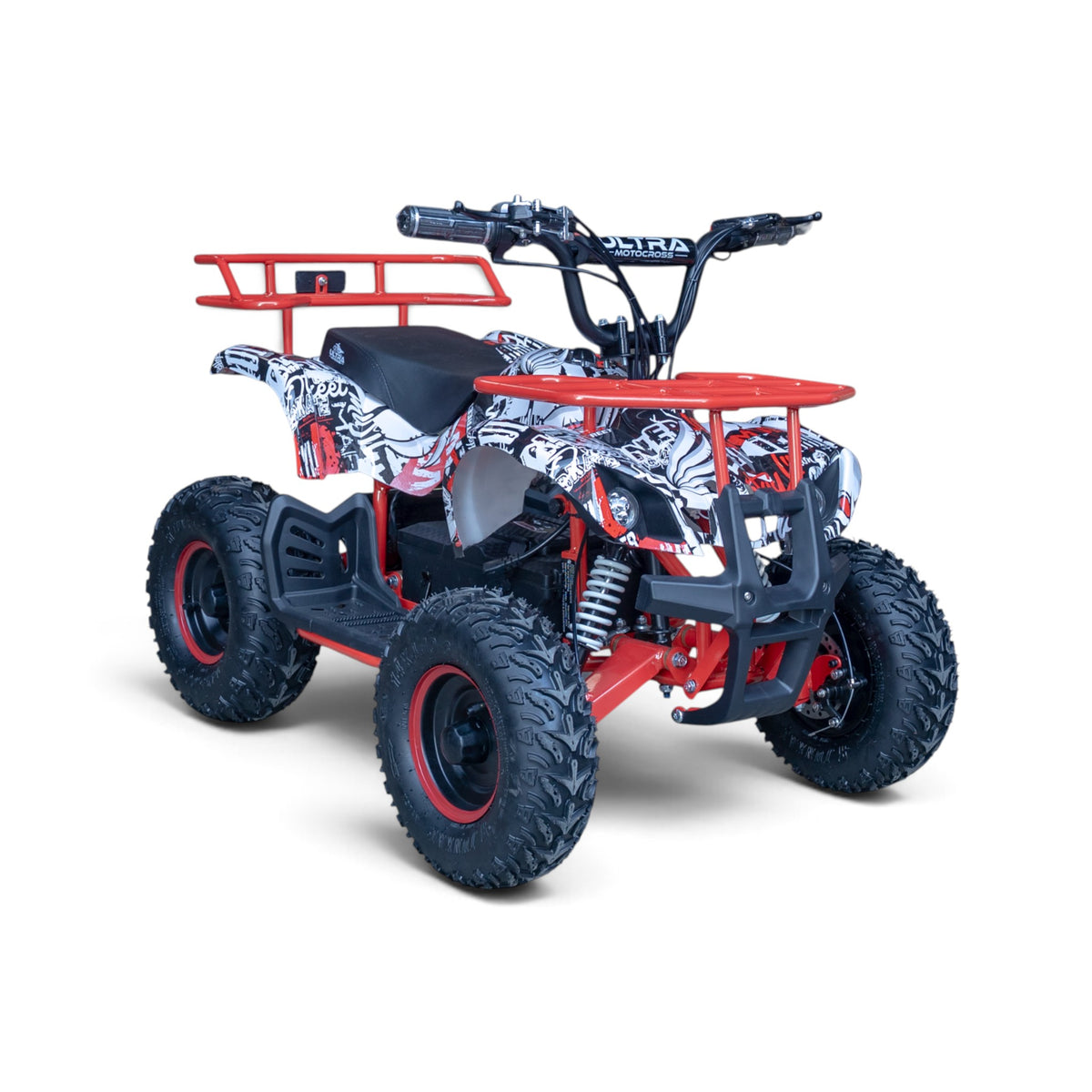 Ultra Motocross Rood-Wit Elektrische Kinderquad 1000W 48V