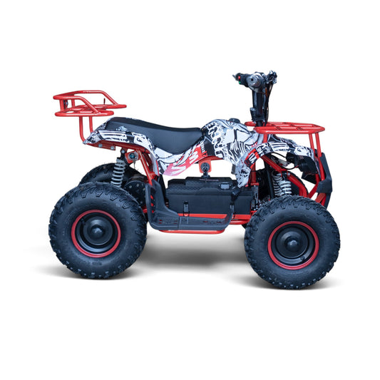 Ultra Motocross Rood-Wit Elektrische Kinderquad 1000W 48V