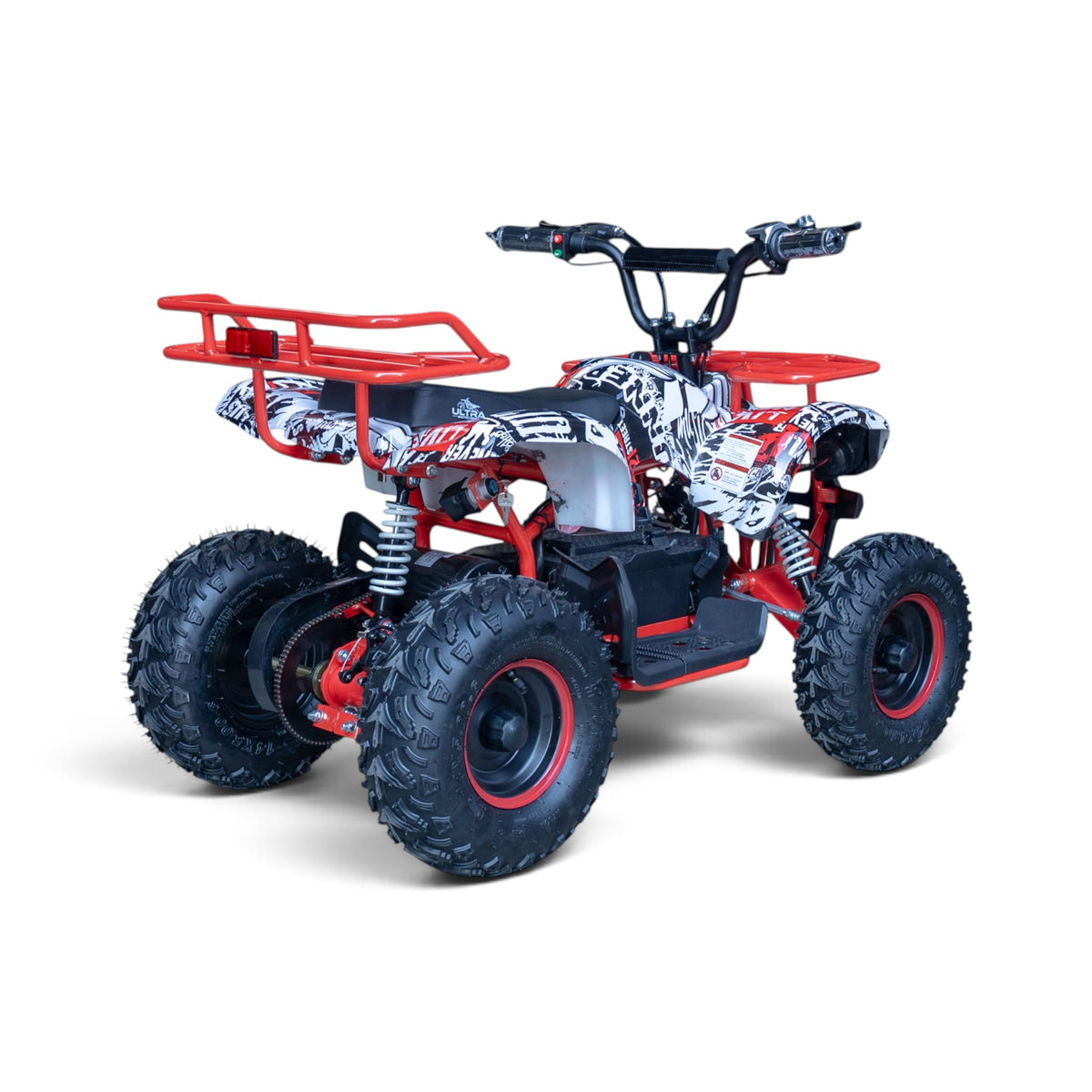 Ultra Motocross Rood-Wit Elektrische Kinderquad 1000W 48V